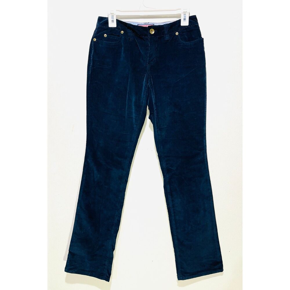 Vineyard Vines by Shep & Jan corduroy pants saylor fit navy blue fall women's 4